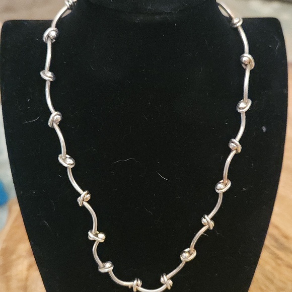 Jewelry - Sterling Knot Link Necklace